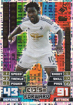 Wilfried Bony Swansea City 2014/15 Topps Match Attax Man of the Match #394